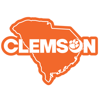 CLE Clemson Text Moon Decal - 21494